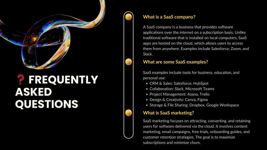 SaaS frequently asked questions explained